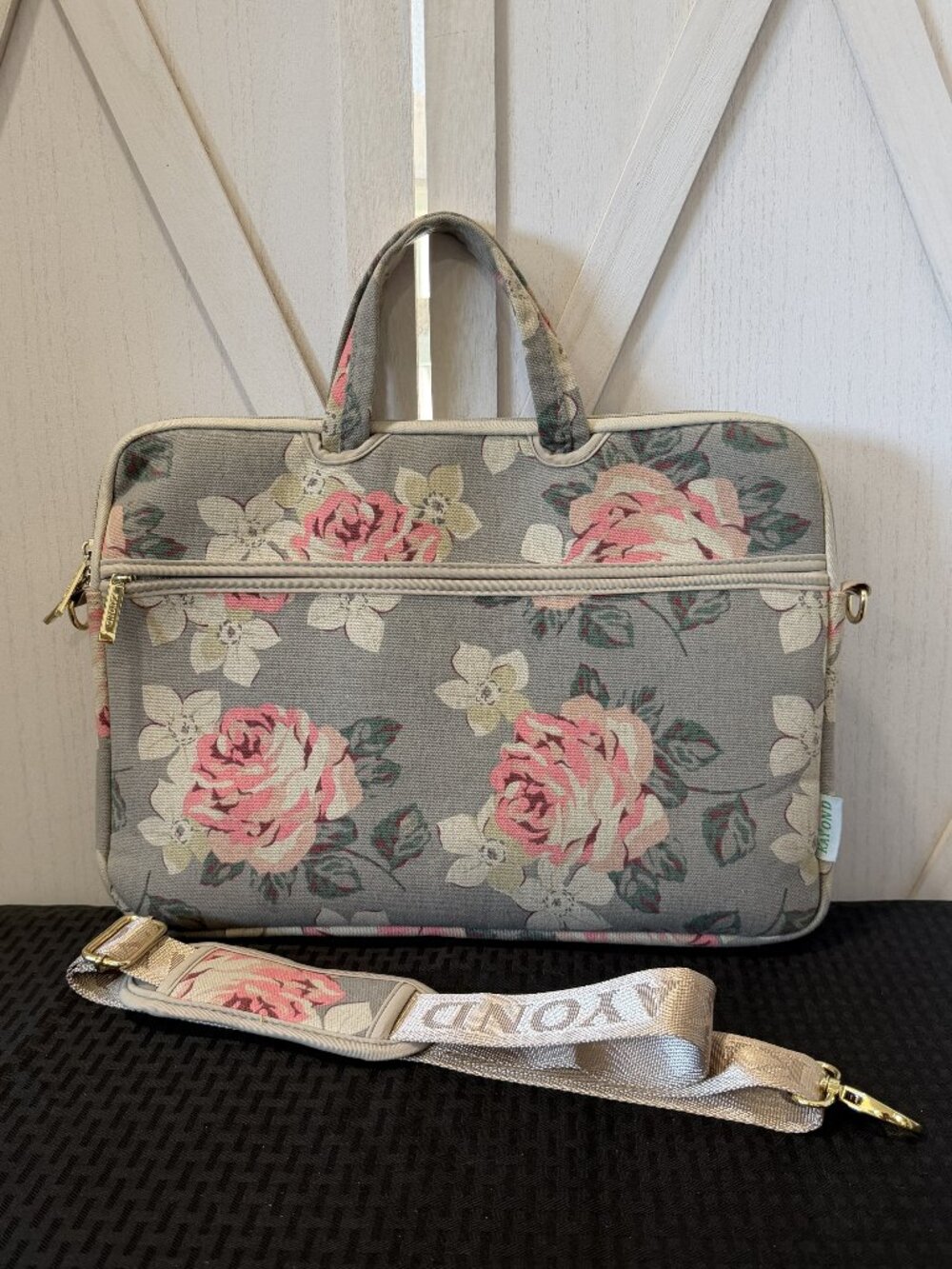 Kayond Floral Laptop Bag Briefcase With Shoulder Strap